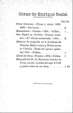 Obras de Enrique Redel