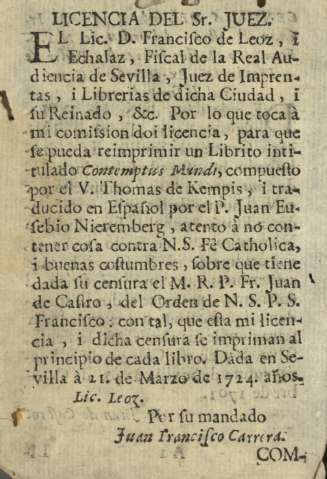 Licencia del Sr. Juez