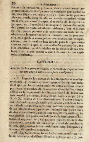 Capítulo II. Teoría de las proyecciones, y medios de representar en un plano una superficie cualquiera