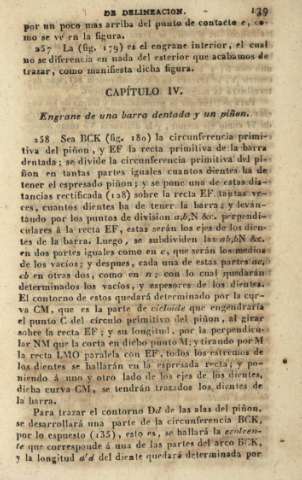 Capítulo IV. Engrane de una barra dentada y un piñon