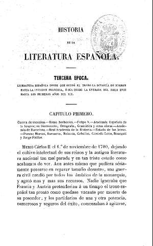 Capítulo primero