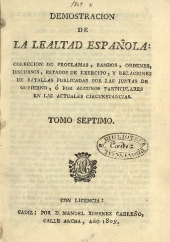 Demostracion de la lealtad española