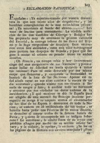 Exclamacion patriotica