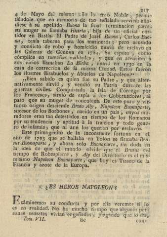 ¿Es heroe Napoleon?