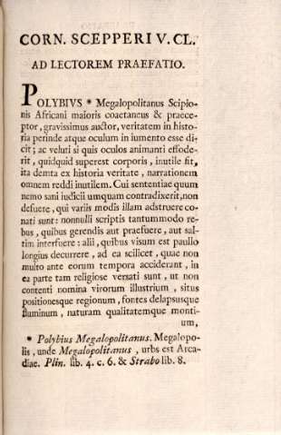 Corn. Scepperi V. Cl. Ad lectorem praefatio