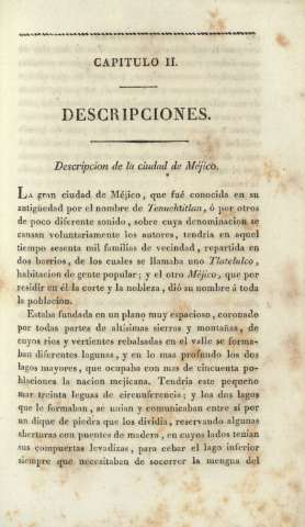 Capitulo II. Descripciones
