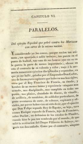 Capítulo VI. Paralelos