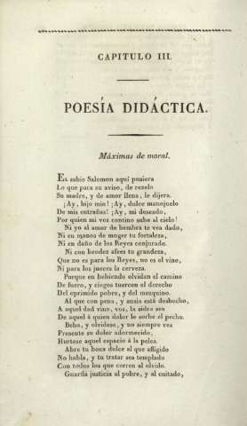 Capítulo III. Poesía didáctica