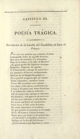 Capítulo III. Poesía trágica