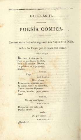 Capítulo IV. Poesía cómica
