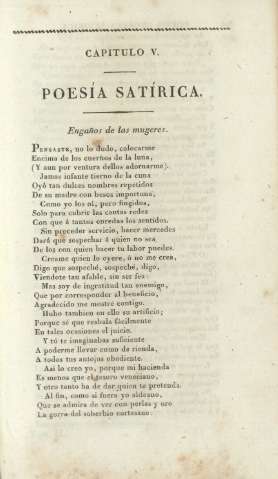 Capítulo V. Poesía satírica 