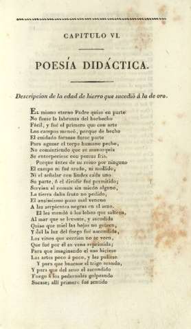Capítulo VI. Poesía didáctica