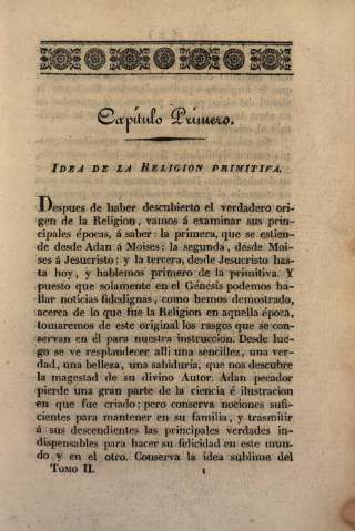 Capítulo Primero. Idea de la Religion primitiva
