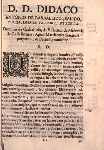 D. D. Didaco Antonio de Carballido