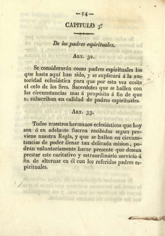 Capítulo 3º. De las padres espirituales