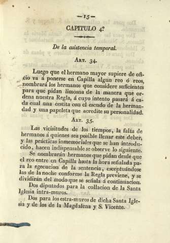 Capítulo 4º. De la asistencia temporal