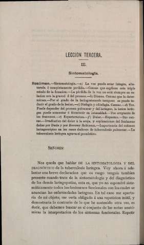 Lección tercera