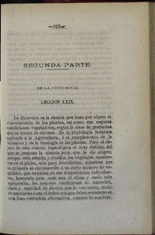 Segunda Parte. De la Fitotecnia