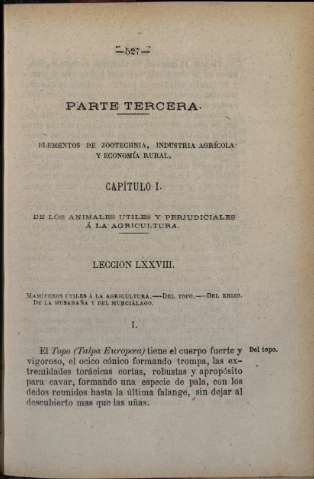 Parte Tercera. Elementos de zootechnia, industria agrícola y economía rural