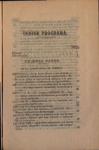 Índice programa