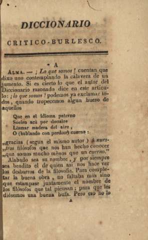 Diccionario critico-burlesco