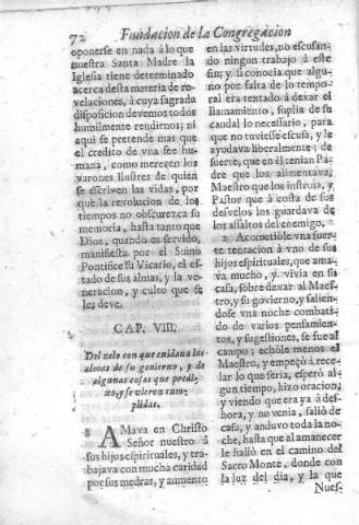 Cap. VIII. Del zelo con que cuidaua las almas de su gouerno...