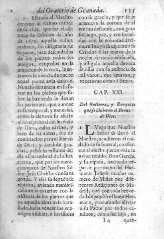 Cap. XXI. Del Entierro, y Exerquias que se hizieron al Sieruo de Dios