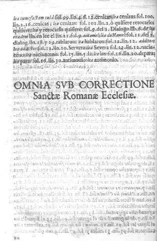 Omnia svb correctione