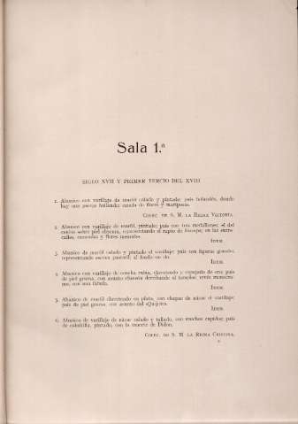 Sala 1ª. Siglo XVII y primer tercio del XVIII