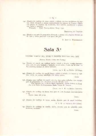Sala 3ª. Último tercio del XVIII y primer decenio del XIX (Reina María Luisa de Parma)