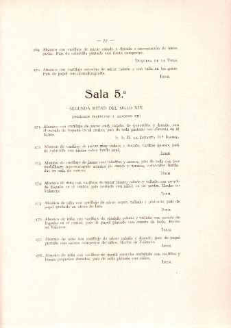 Sala 5ª. Segunda mitad del siglo XIX (Periodos isabelino y Alfonso XII)