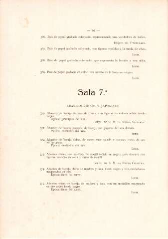 Sala 7ª. Abanicos chinos y japoneses