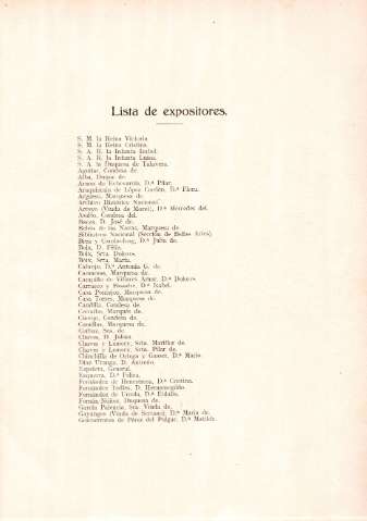 Lista de expositores