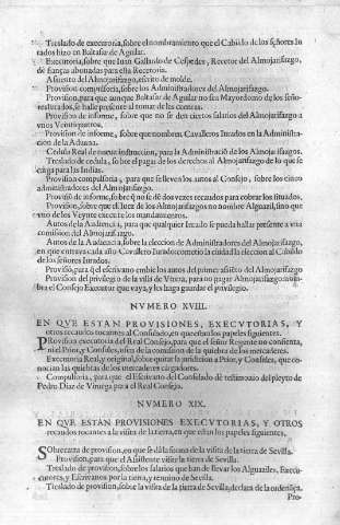 Nvmero XVIII. Nvmero XIX