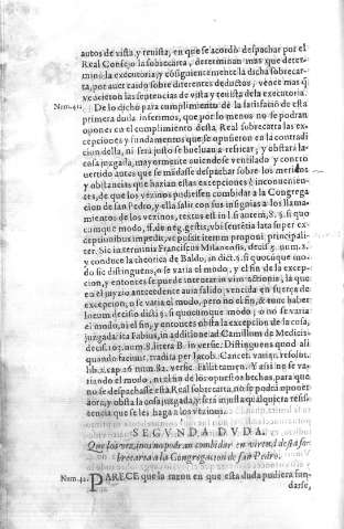 Segvnda Dvda. Que los vezinos no podran combidar en virtud de esta sobrecarga a la Congragacion de San Pedro 