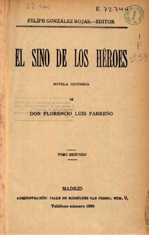 El sino de los héroes. Tomo segundo