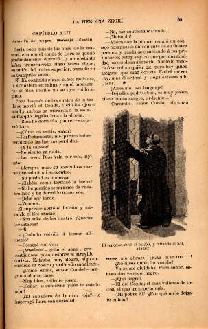 Capítulo XXII. Relación del negro. Mensaje. Cesión