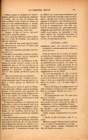 Capitulo XXVI. Embajada regia. El caballero rechaza la traición. Horas antes del combate y de la victoria
