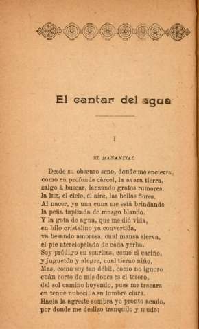 El cantar del agua