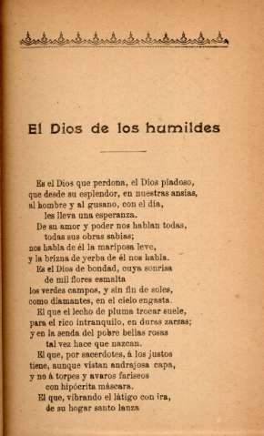 El Dios de los humildes