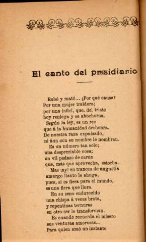 El canto del presidiario