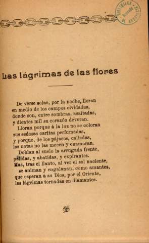 Las lágrimas de las flores
