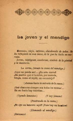 La joven y el mendigo