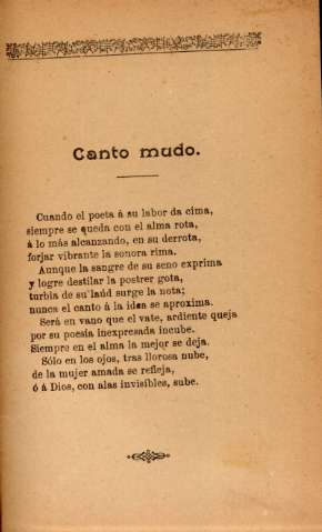 El canto mudo