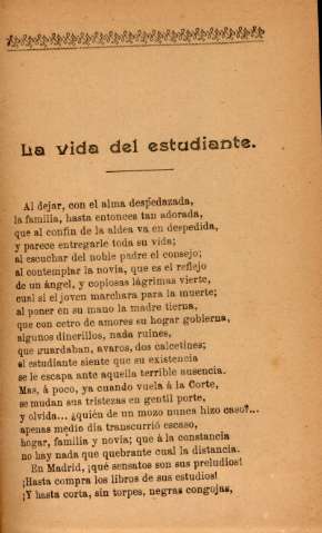 La vida del estudiante