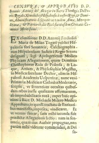 Censvra, approbatio
