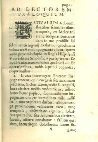 Ad lectorem praeloquium