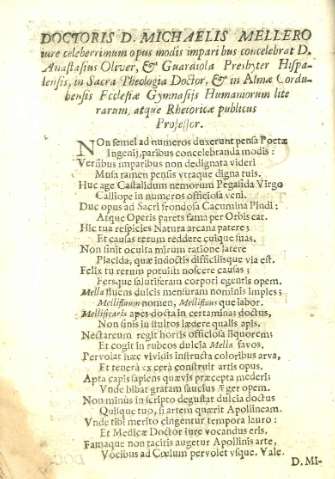 Doctoris D. Michaelis Mellero