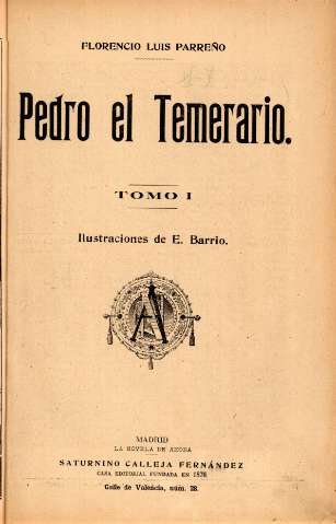 Pedro el Temarario. Tomo I