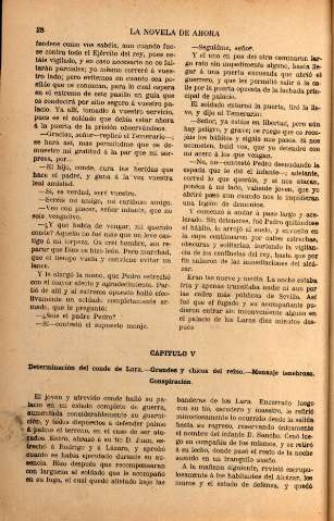 Capitulo V. Determinación del conde de Lara. Grandes y chicos del reino ...